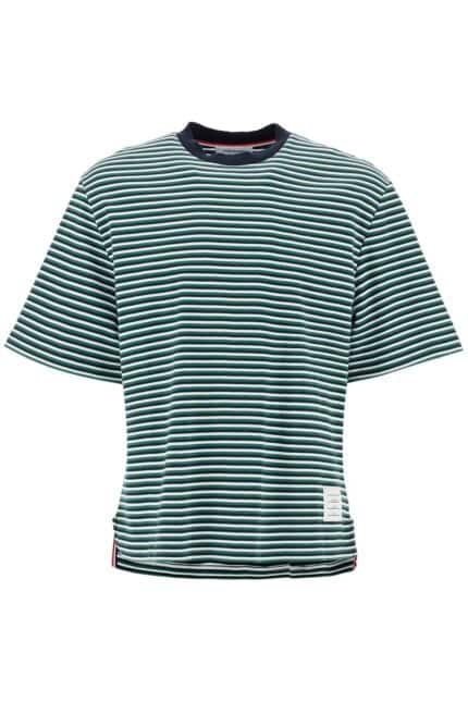 THOM BROWNE "striped Oversized Jersey T-shirt"