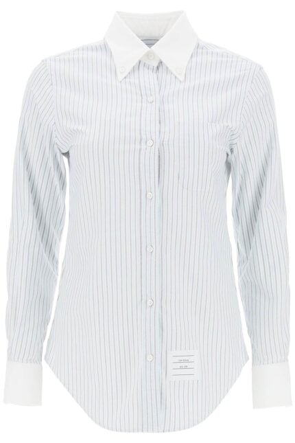 THOM BROWNE Striped Oxford Shirt