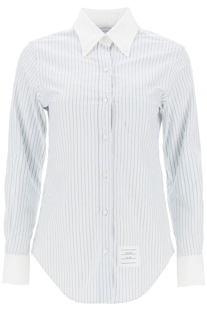 THOM BROWNE Striped Oxford Shirt