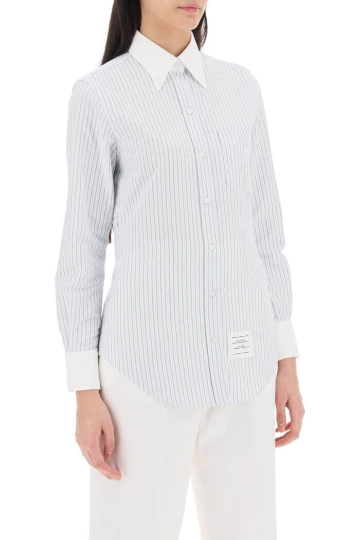 THOM BROWNE Striped Oxford Shirt