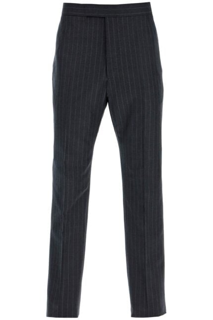 THOM BROWNE Striped Wool Trousers