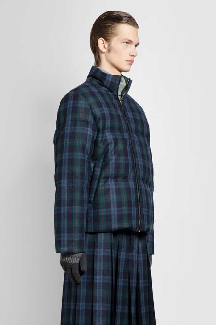 THOM BROWNE Tartan Flannel Reversible Jacket