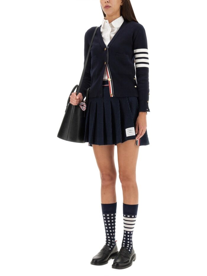 THOM BROWNE V-NECK CARDIGAN