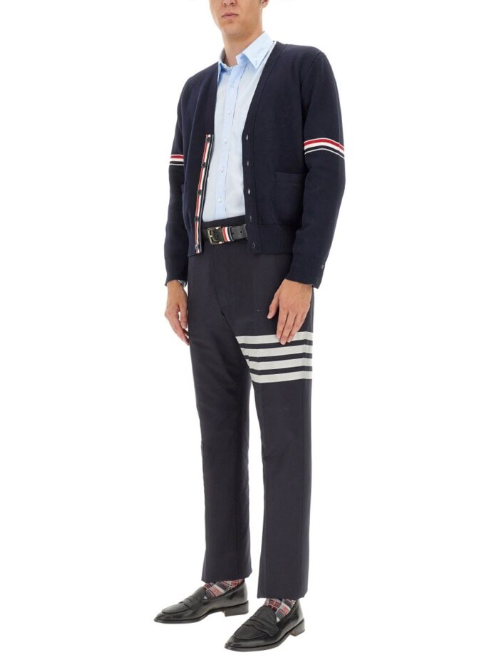 THOM BROWNE V-NECK CARDIGAN