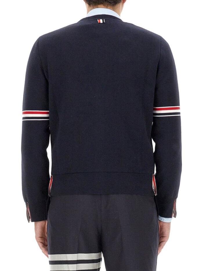 THOM BROWNE V-NECK CARDIGAN