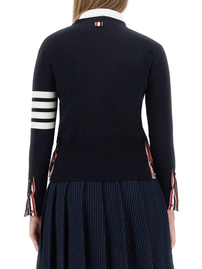 THOM BROWNE V-NECK CARDIGAN