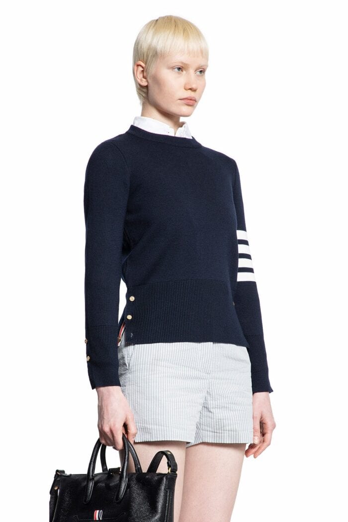 THOM BROWNE Wool 4-bar Sweater