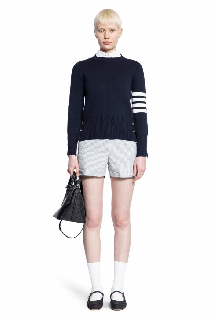 THOM BROWNE Wool 4-bar Sweater