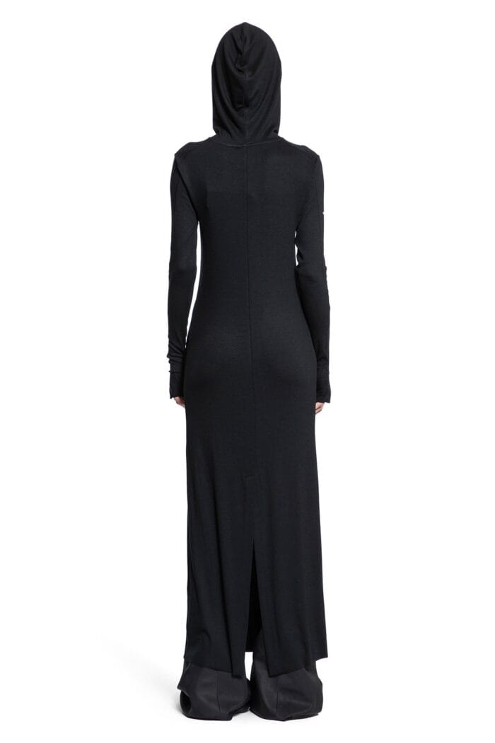 THOM KROM Hooded Stretch Viscose Jersey Dress