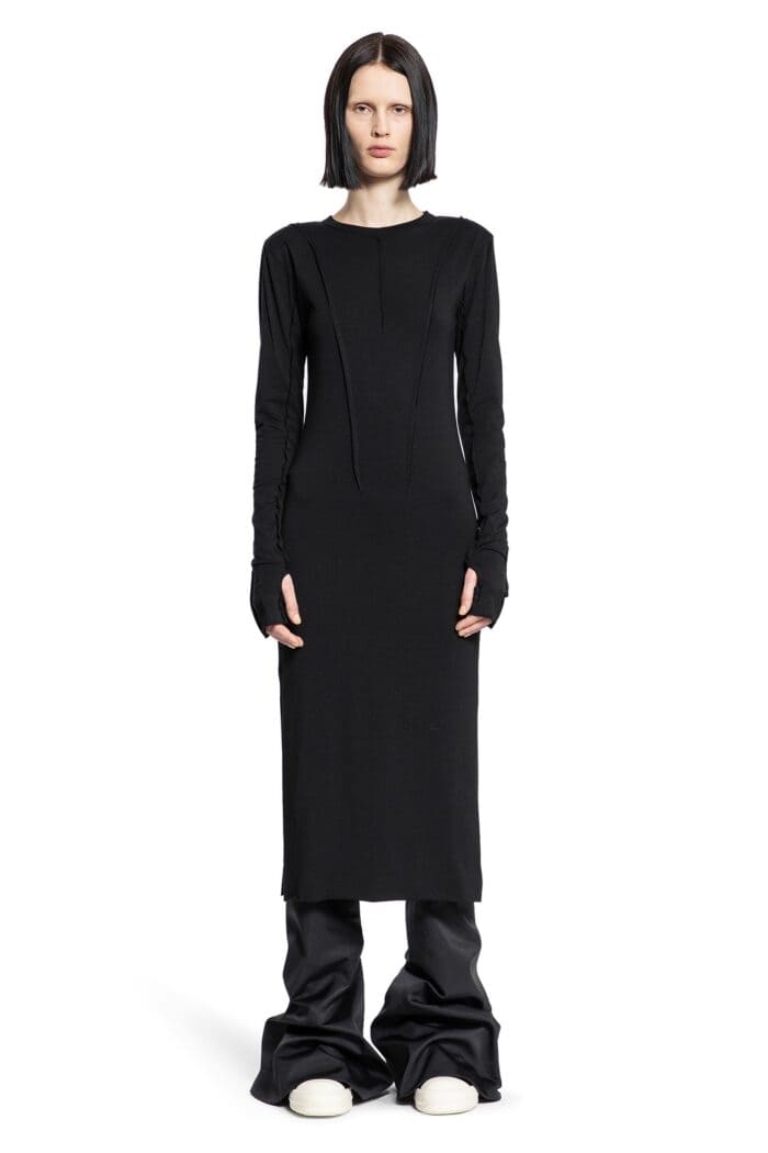 THOM KROM Stretch Cotton Modal Jersey Dress