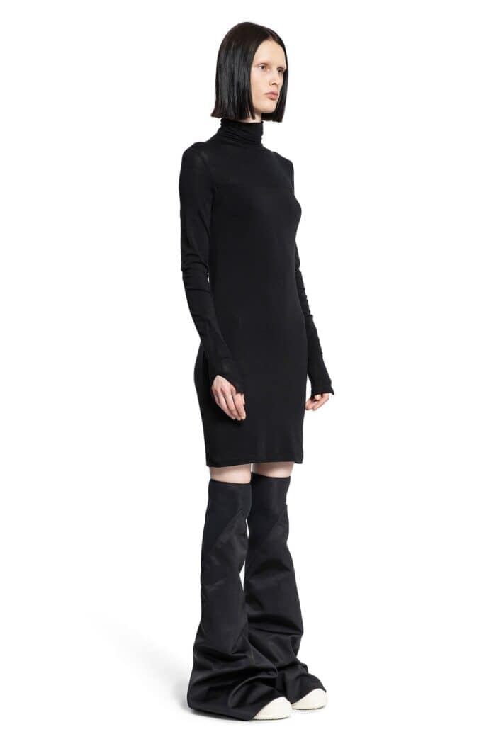 THOM KROM Stretch Cotton Modal Turtleneck Dress