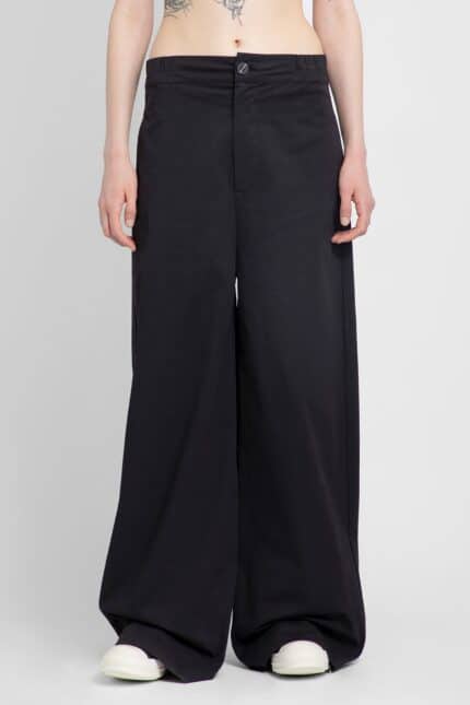 THOM KROM Stretch Cotton Wide Leg Trousers