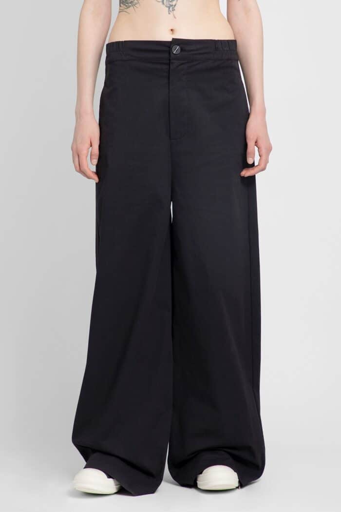 THOM KROM Stretch Cotton Wide Leg Trousers