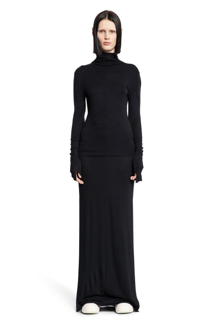 THOM KROM Stretch Viscose Jersey Turtleneck Top