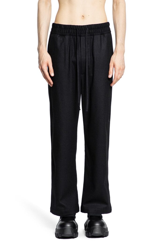 THOM KROM Stretch Wool Felt Drawstring Trousers