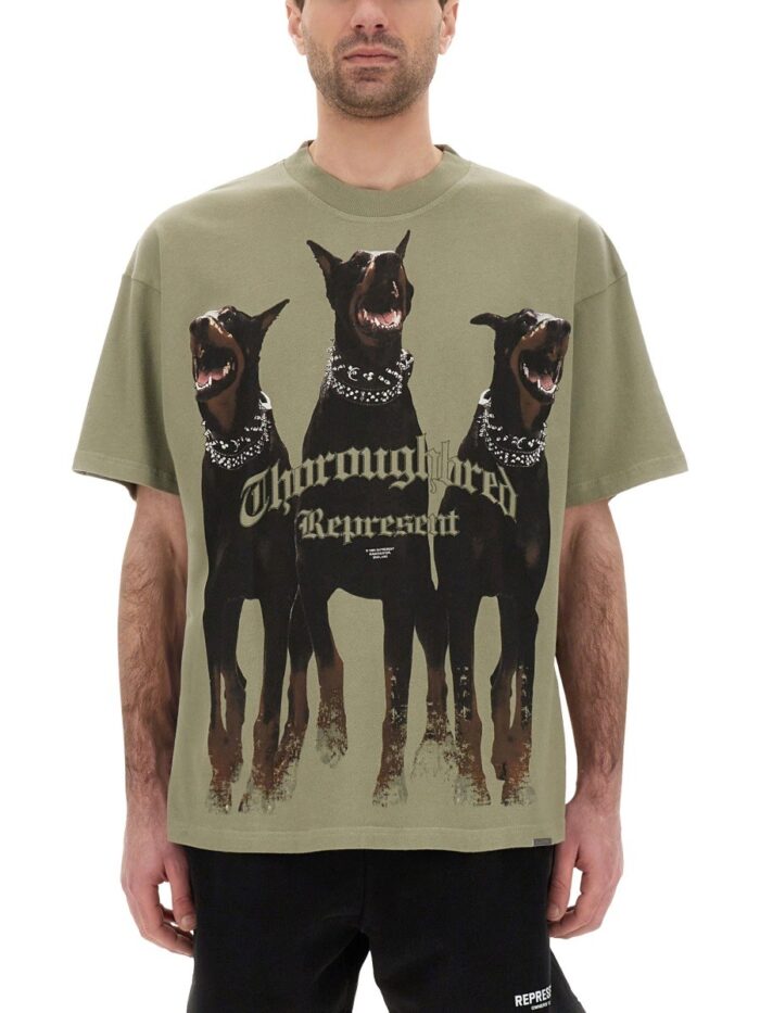 Represent "THOROUGHBRED" T-SHIRT