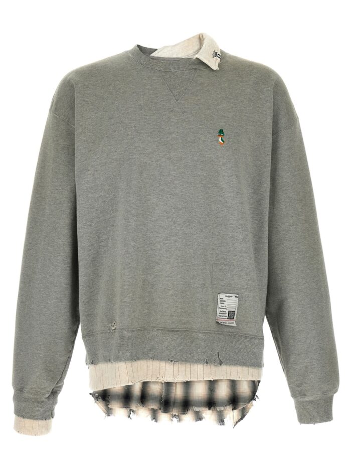 maison mihara yasuhiro three layer sweatshirt MAISON MIHARA YASUHIRO Three Layer Sweatshirt