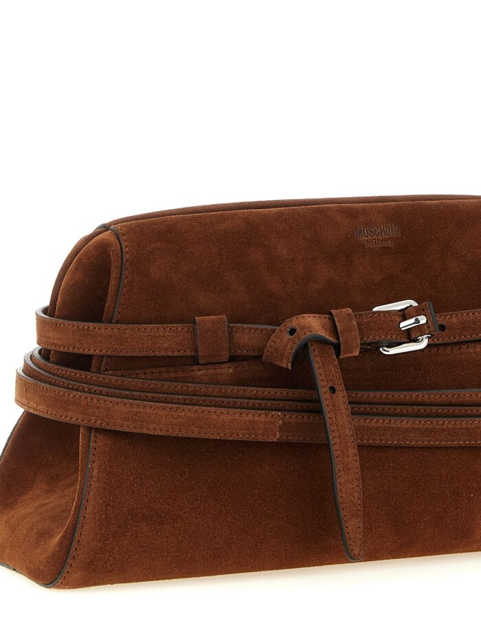 Moschino 'Tie Me' Big Clutch