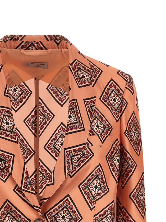 ALBERTO BIANI Tie Print Blazer
