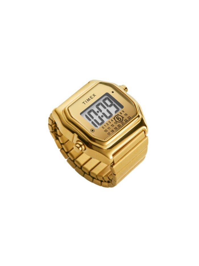 "TIMEX X MM6 T80 GOLD-TONE" RING M-L