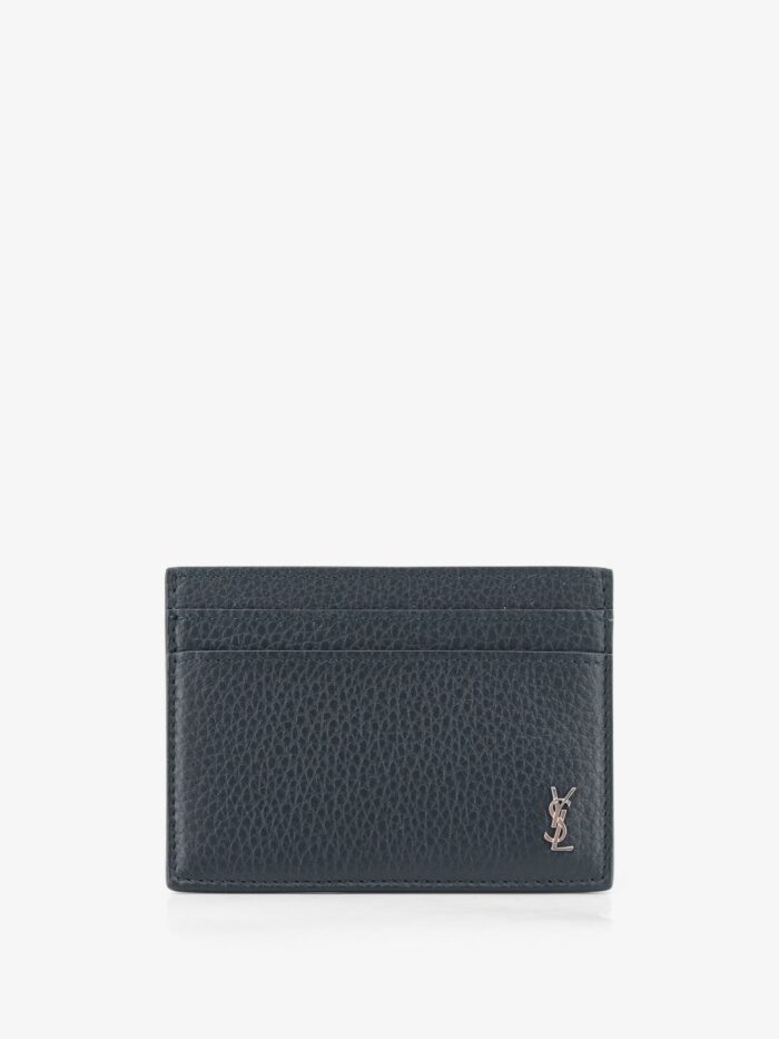 saint laurent tiny cassandre textured leather card holder Saint Laurent Tiny Cassandre Textured Leather Card Holder