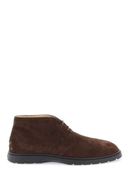 Tod's Suede Leather Ankle Boots