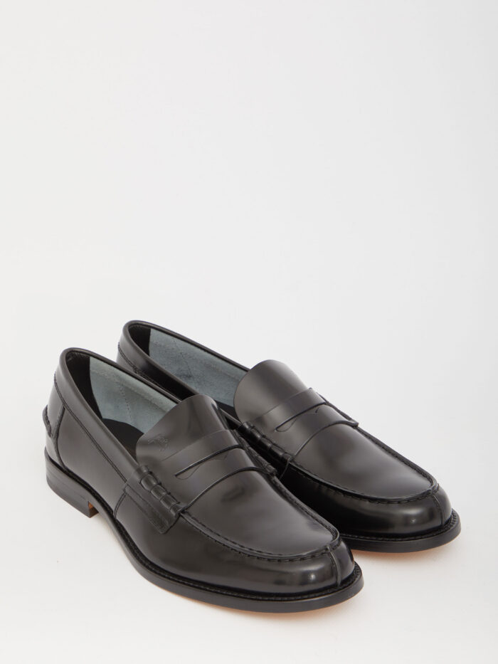 Tod's Black leather loafers