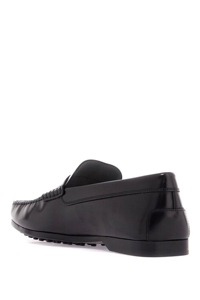 TOD'S Brushed Leather Loafers With Penny Detail