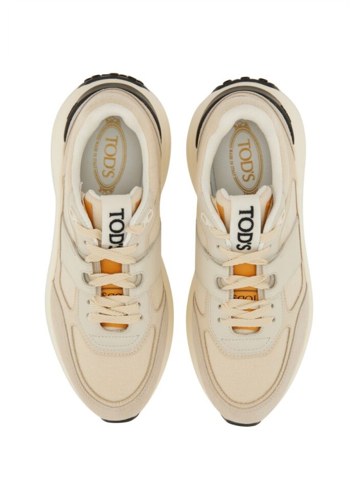 TOD'S FABRIC AND SUEDE SNEAKER