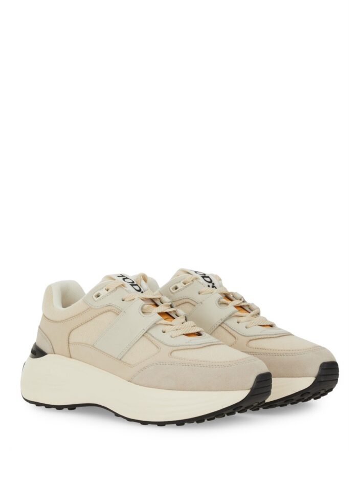TOD'S FABRIC AND SUEDE SNEAKER