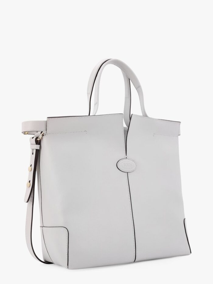 TOD'S Leather Handbag With Frontal Logo Patch