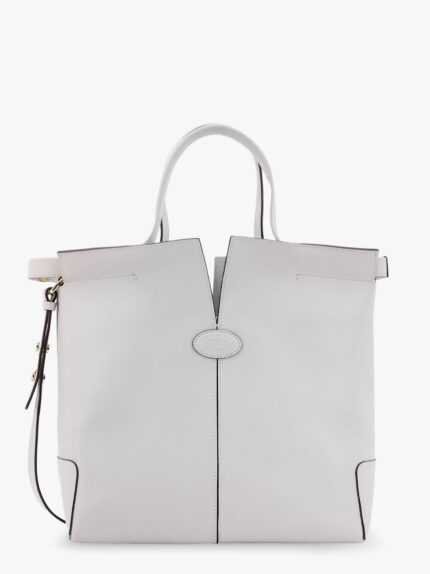 TOD'S Leather Handbag With Frontal Logo Patch