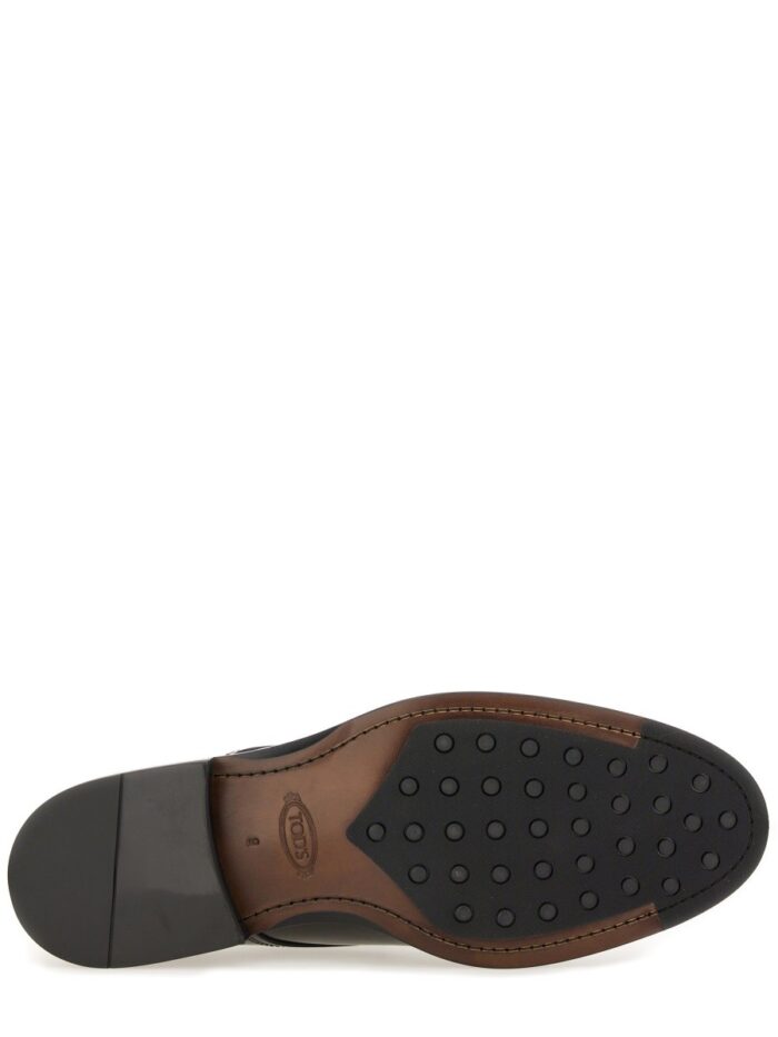 TOD'S LEATHER LACE-UP DERBY SHOE