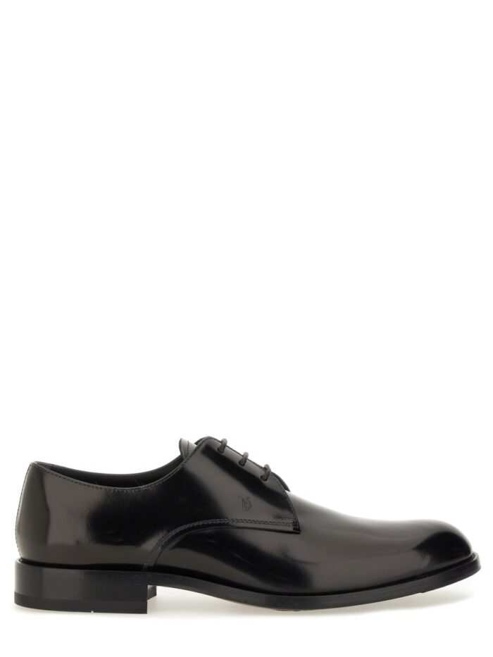 TOD'S LEATHER LACE-UP DERBY SHOE