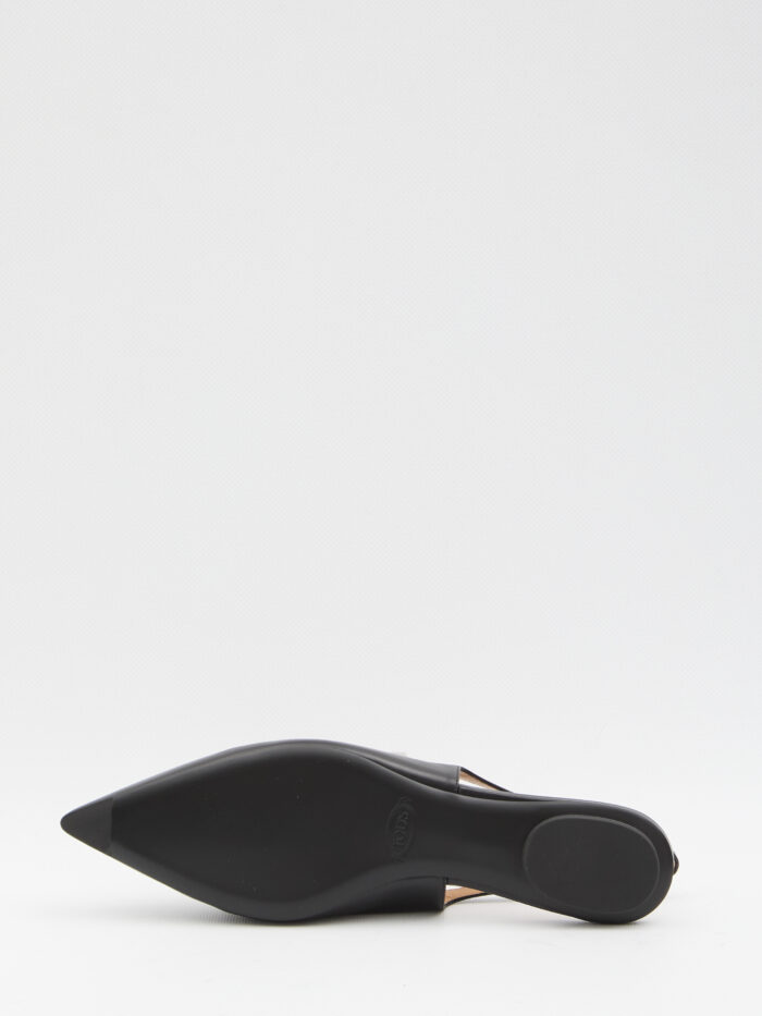 Tod's Leather slingback ballerinas