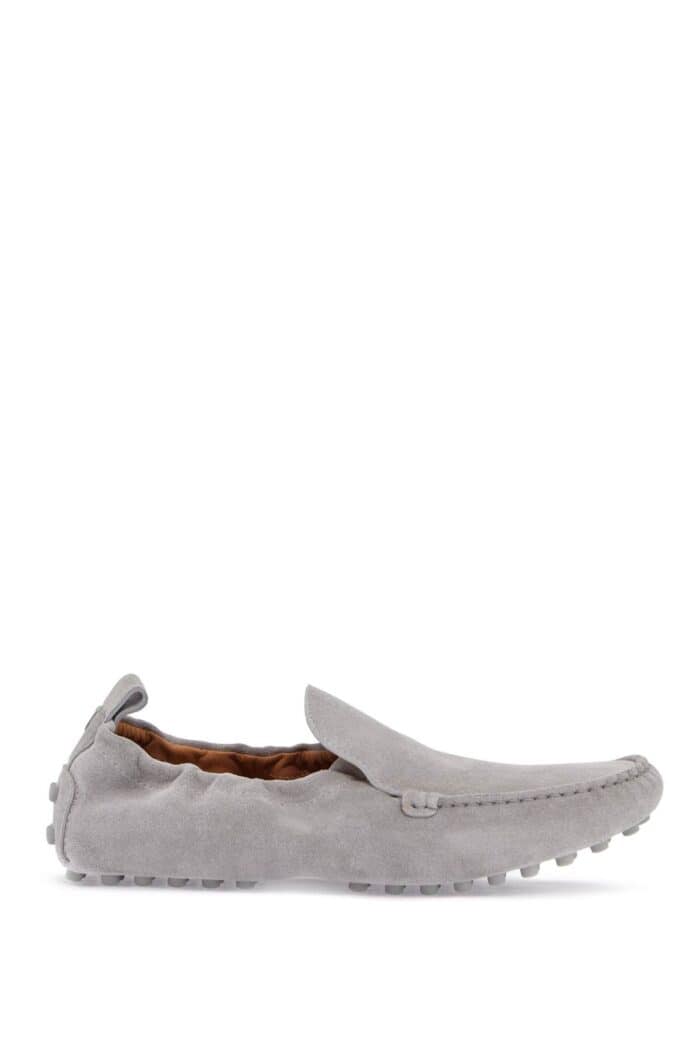 TOD'S Light Gray Calfskin Women's Loafers