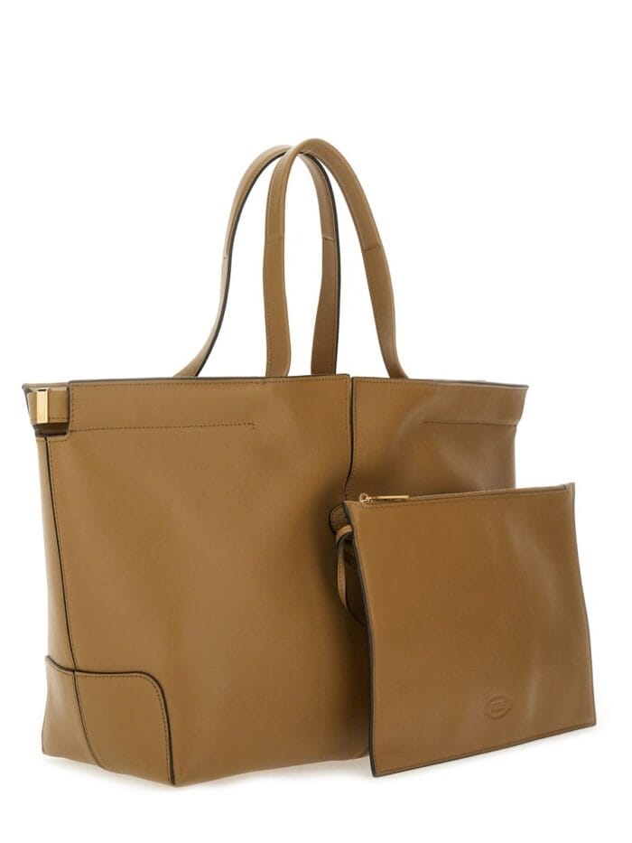 TOD'S MEDIUM-SMALL "DI BAG FOLIO" TOTE BAG