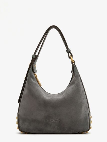 TOD'S Mini Bag Metal Dots Suede Shoulder Bag