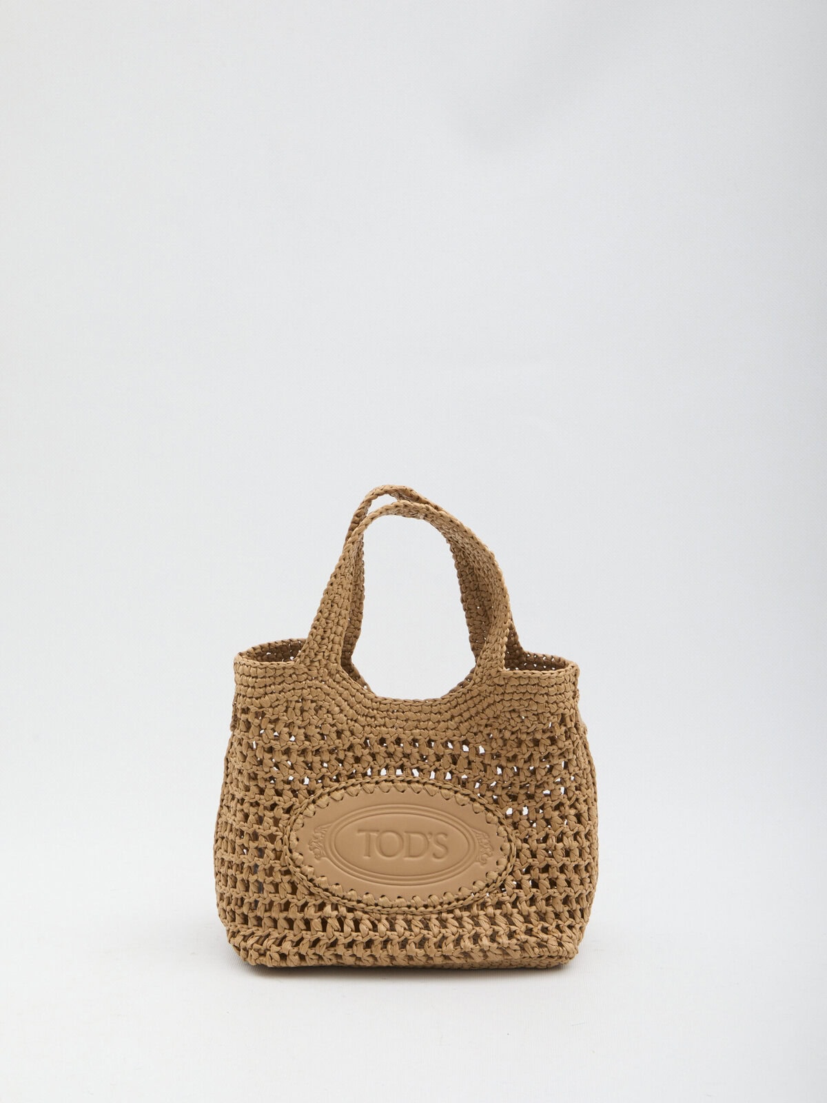 Tod's Raffia shopping bag small