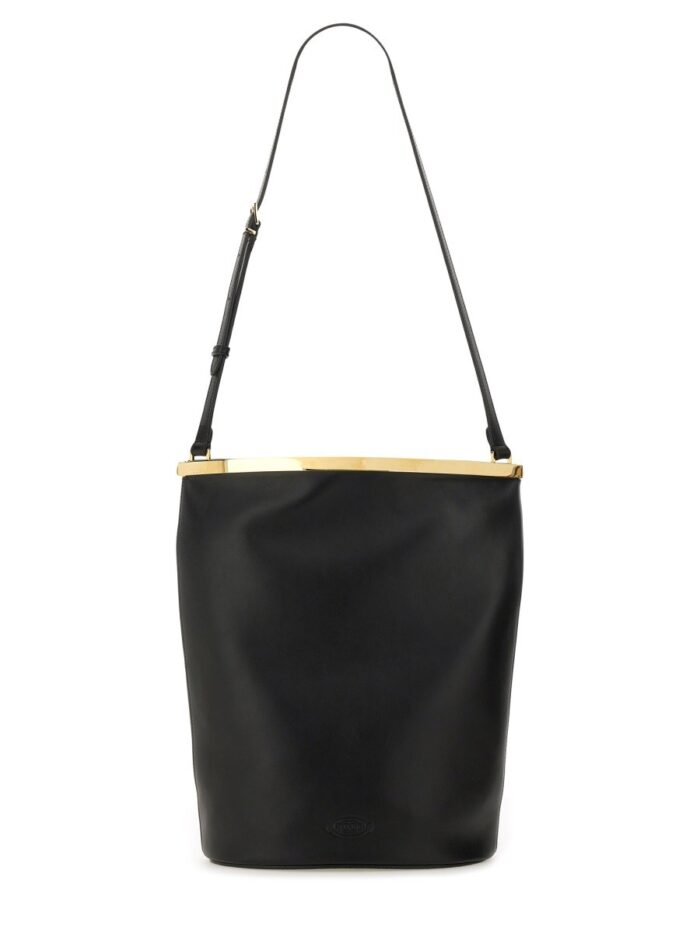 TOD'S SMALL LEATHER BUCKET BAG