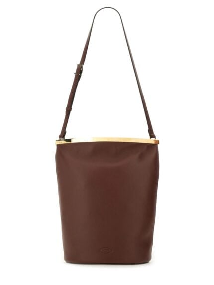 TOD'S SMALL LEATHER BUCKET BAG