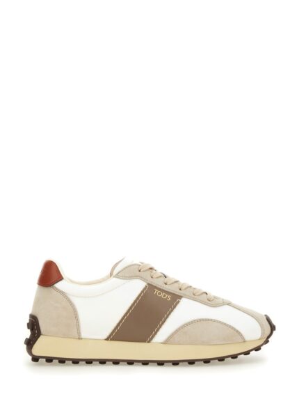 TOD'S SNEAKER IN PELLE E TESSUTO
