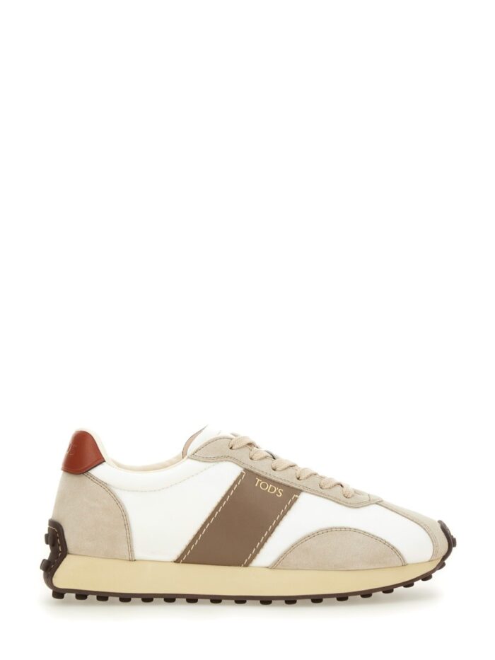 TOD'S SNEAKER IN PELLE E TESSUTO