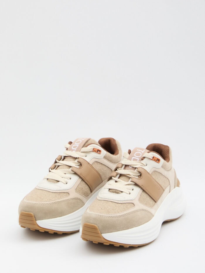 Tod's Sneakers in fabric and suede leather