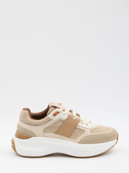 Tod's Sneakers in fabric and suede leather