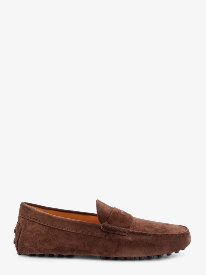 tod's suede loafers with gommini detail on the back TOD'S Suede Loafers With Gommini Detail On The Back