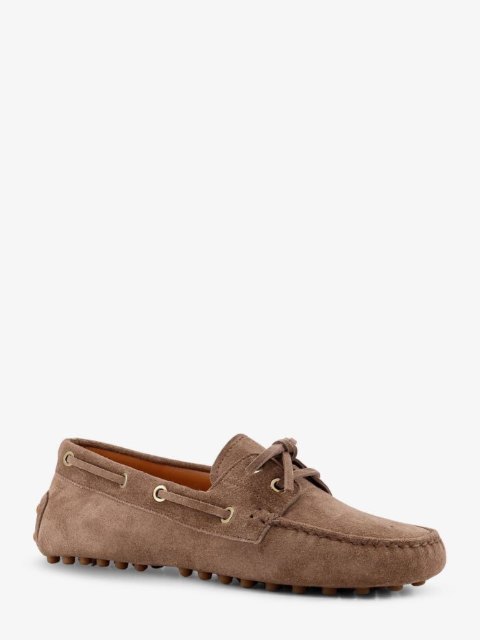 TOD'S Suede Loafers With Gomminos Detail