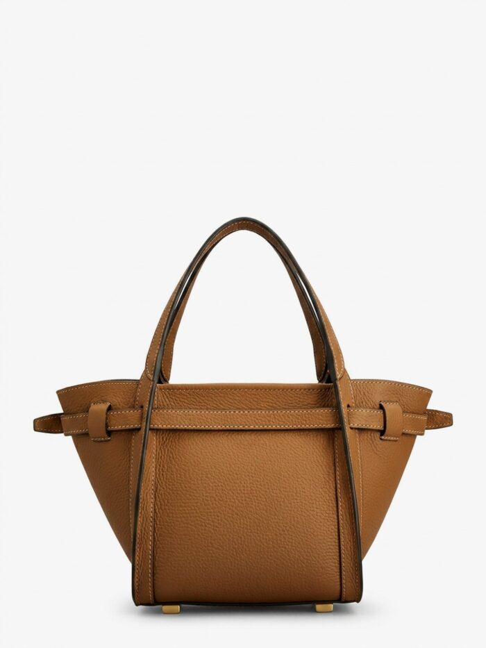 TOD'S T Signature Leather Tote Bag