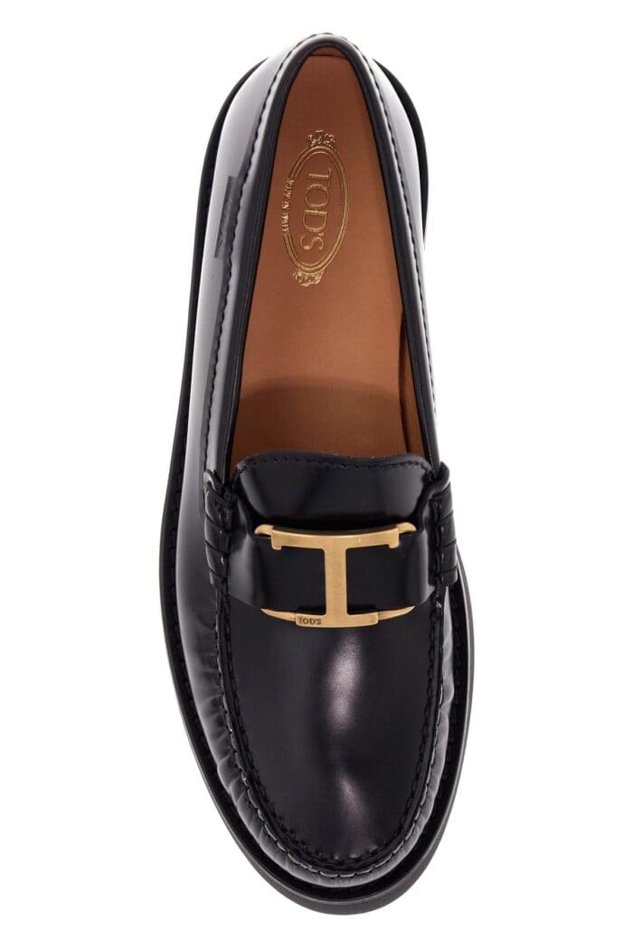 TOD'S T Timeless Leather Loafers