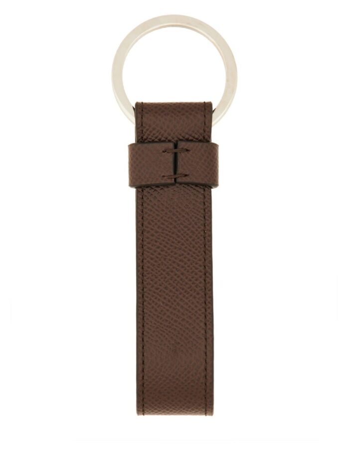 TOD'S "T TIMELESS" LOGO KEYCHAIN
